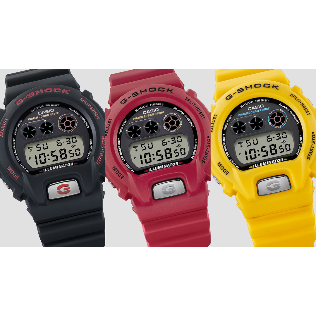 Reloj Digital Casual Amarillo de Hombre