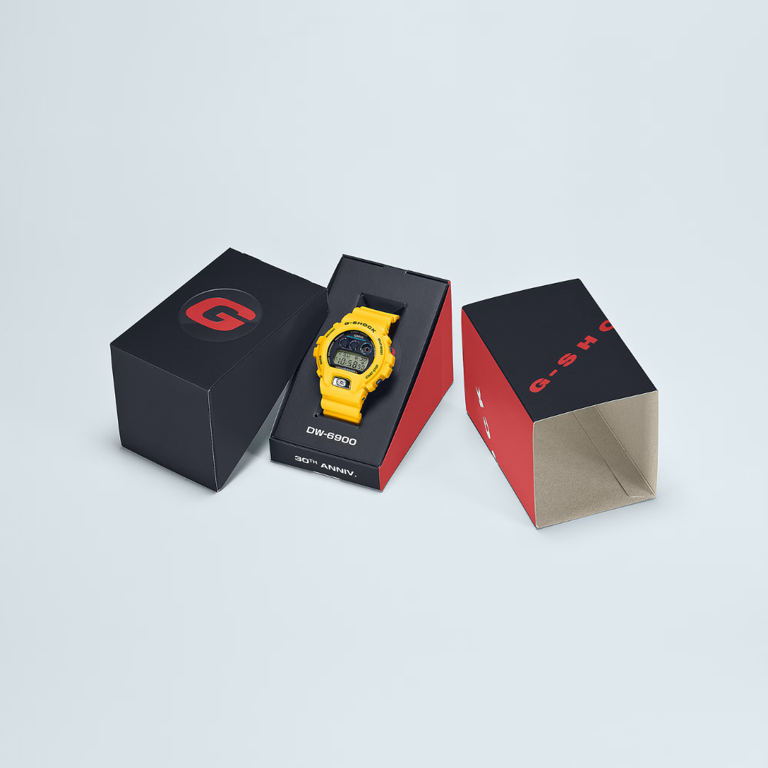 Reloj Digital Casual Amarillo de Hombre