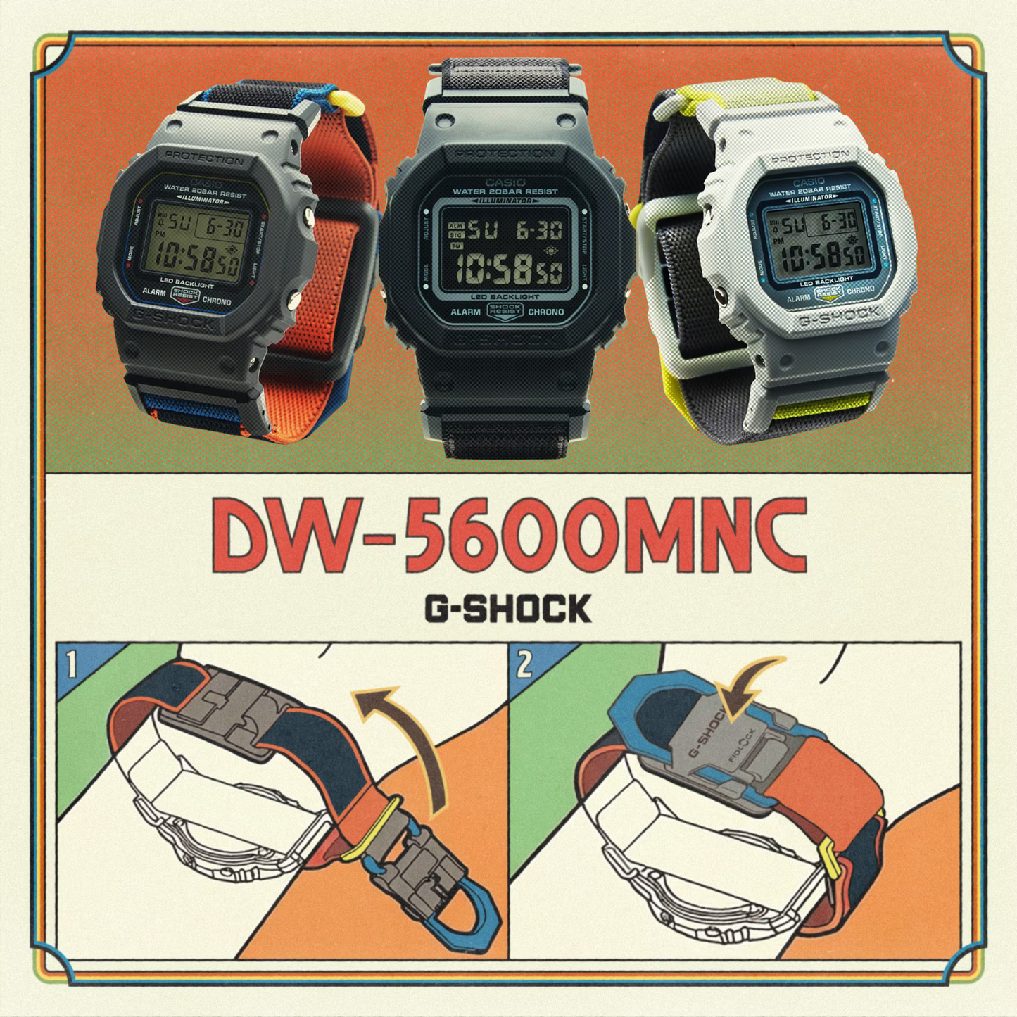 Reloj Digital Deportivo Blanco de Hombre