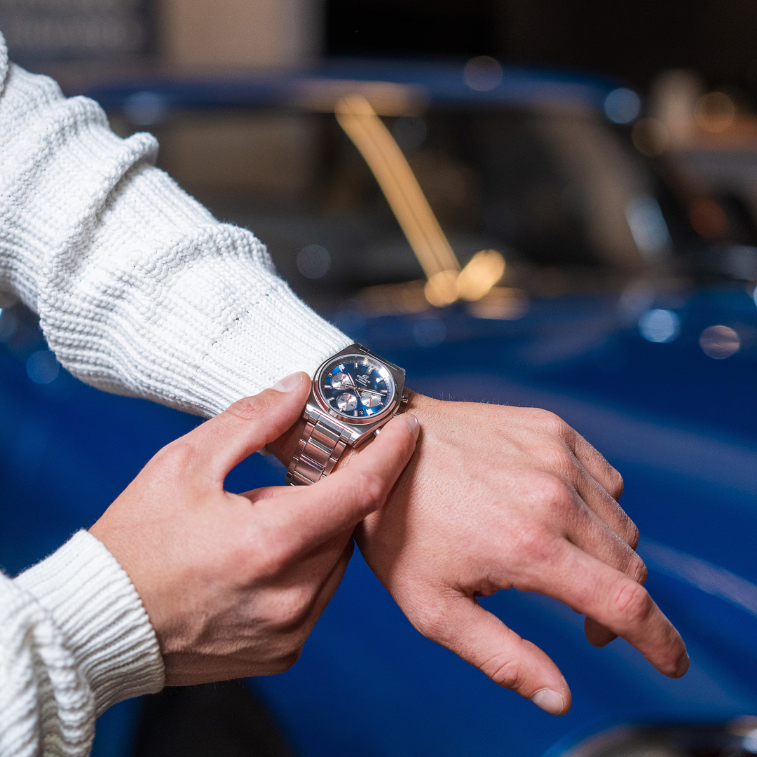 Reloj Análogo Sport Plateado de Hombre