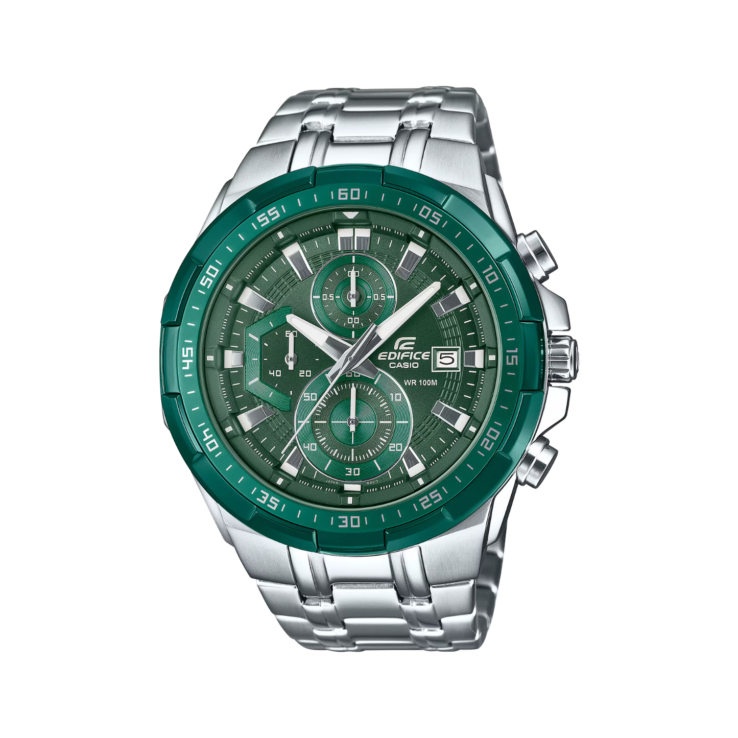 Reloj Análogo Deportivo Plateado de Hombre