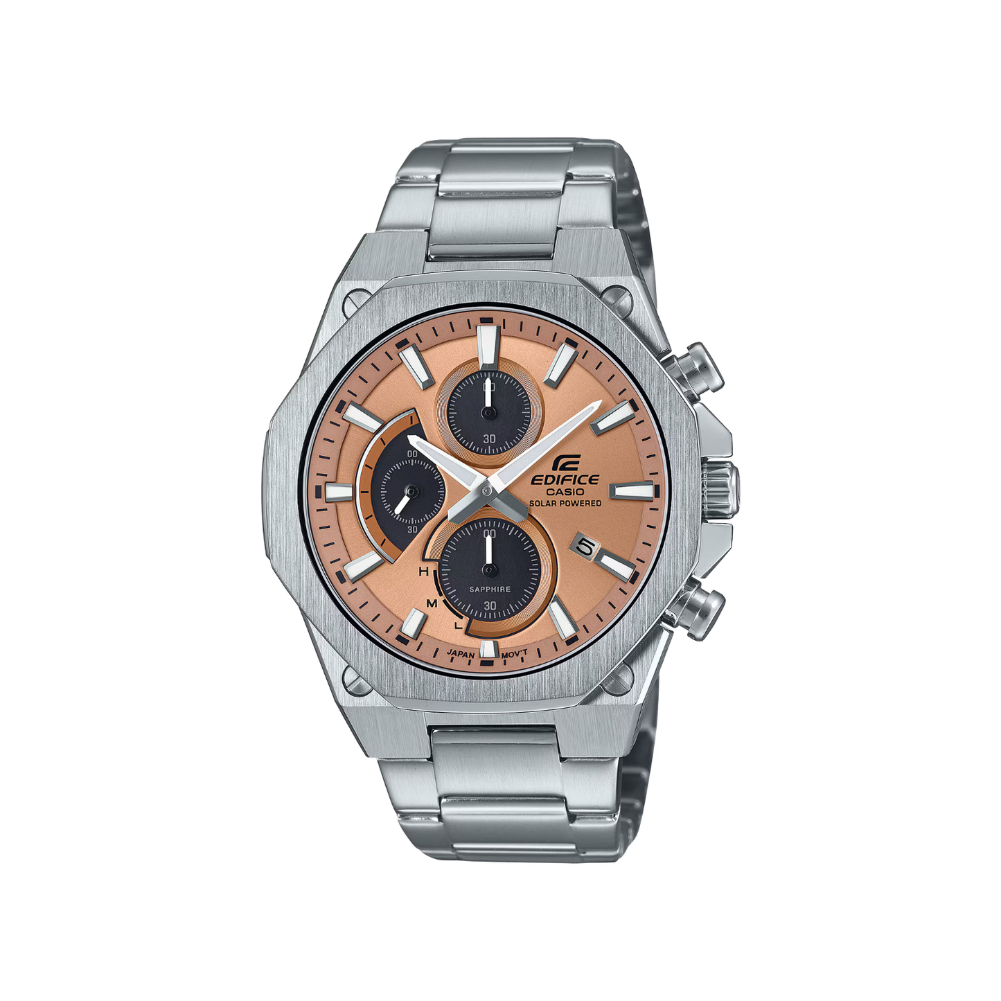 Reloj Análogo Deportivo Plateado de Hombre