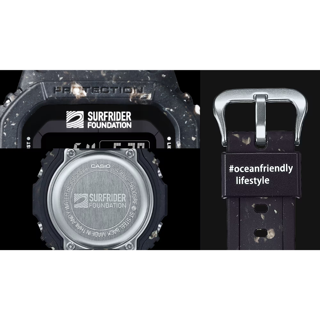 Reloj Digital Casual Negro de Hombre Colaboración Surfrider Foundation
