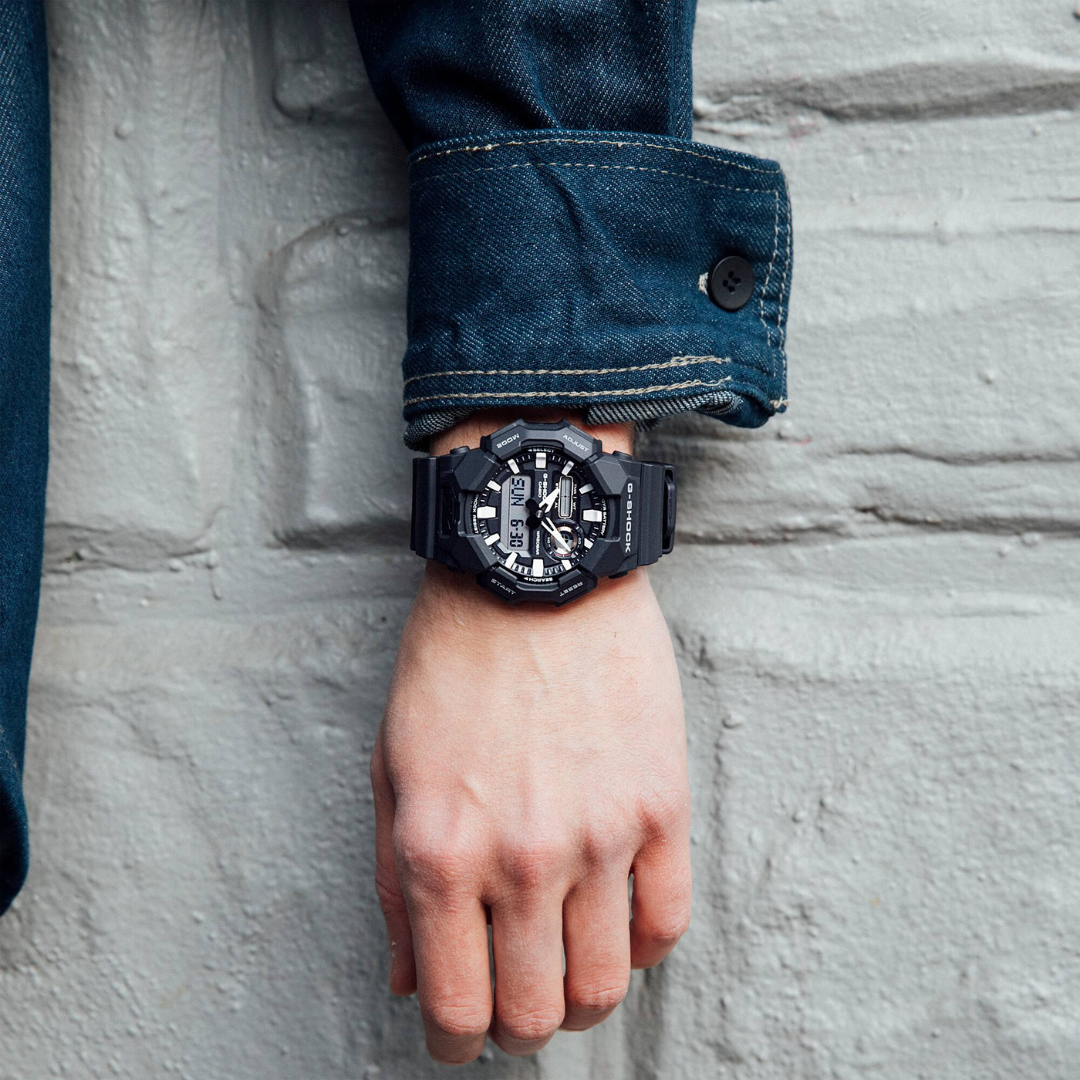 Reloj Análogo Digital Casual Negro de Hombre
