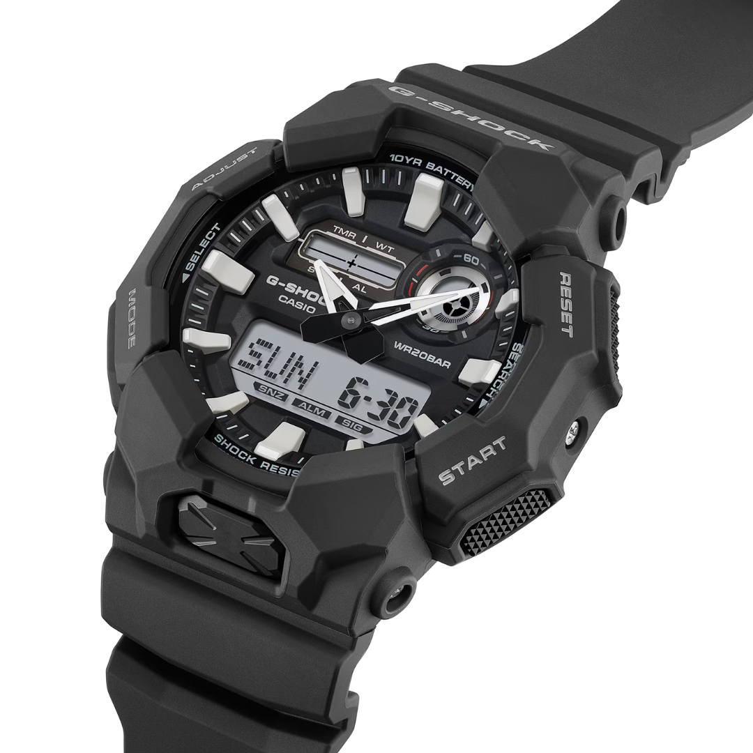 Reloj Análogo Digital Casual Negro de Hombre
