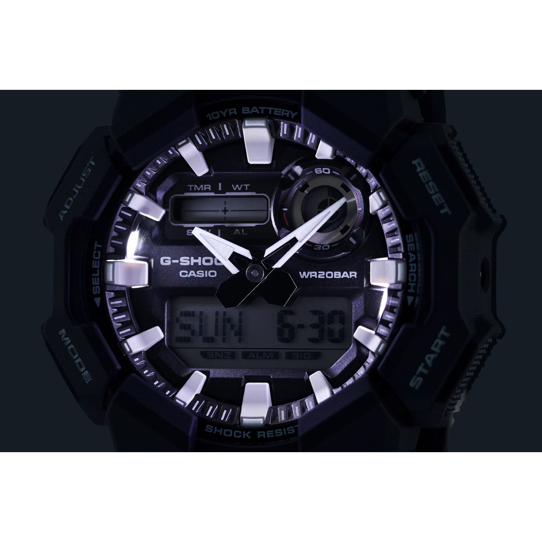 Reloj Análogo Digital Casual Negro de Hombre