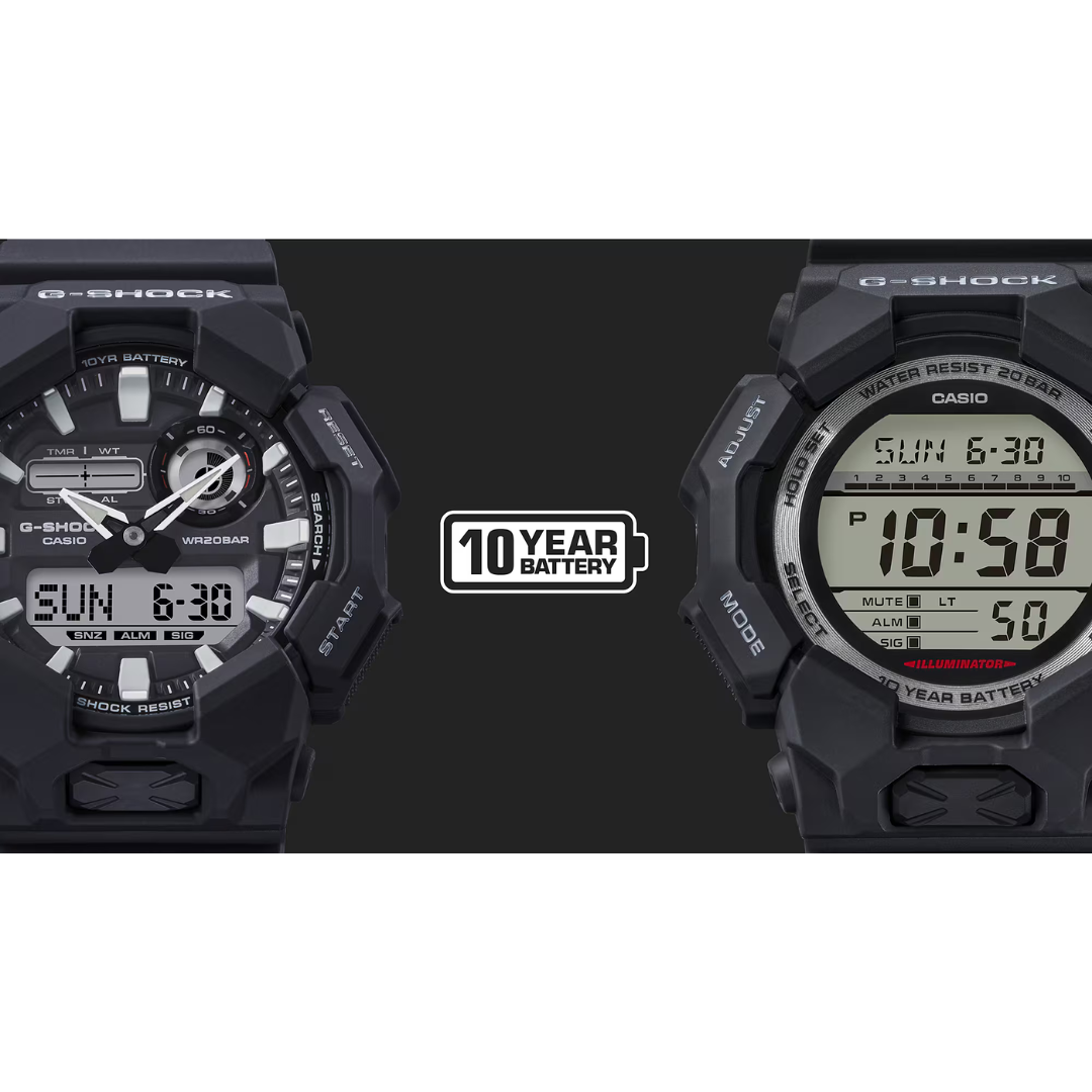Reloj Análogo Digital Casual Negro de Hombre
