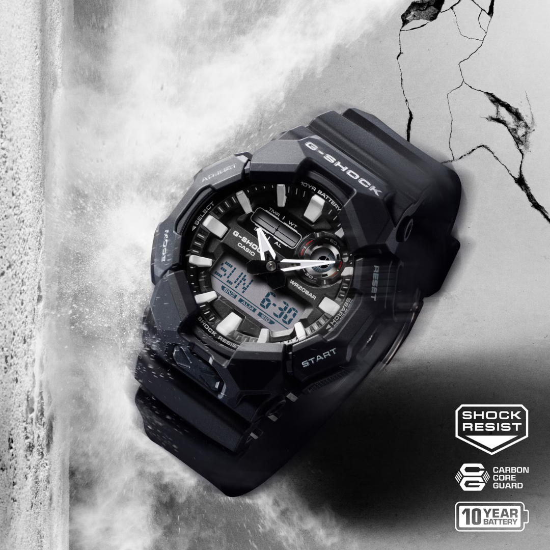 Reloj Análogo Digital Casual Negro de Hombre