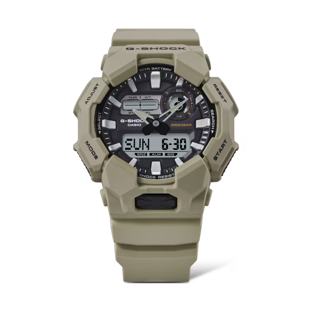 Reloj Análogo Digital Casual Crema de Hombre