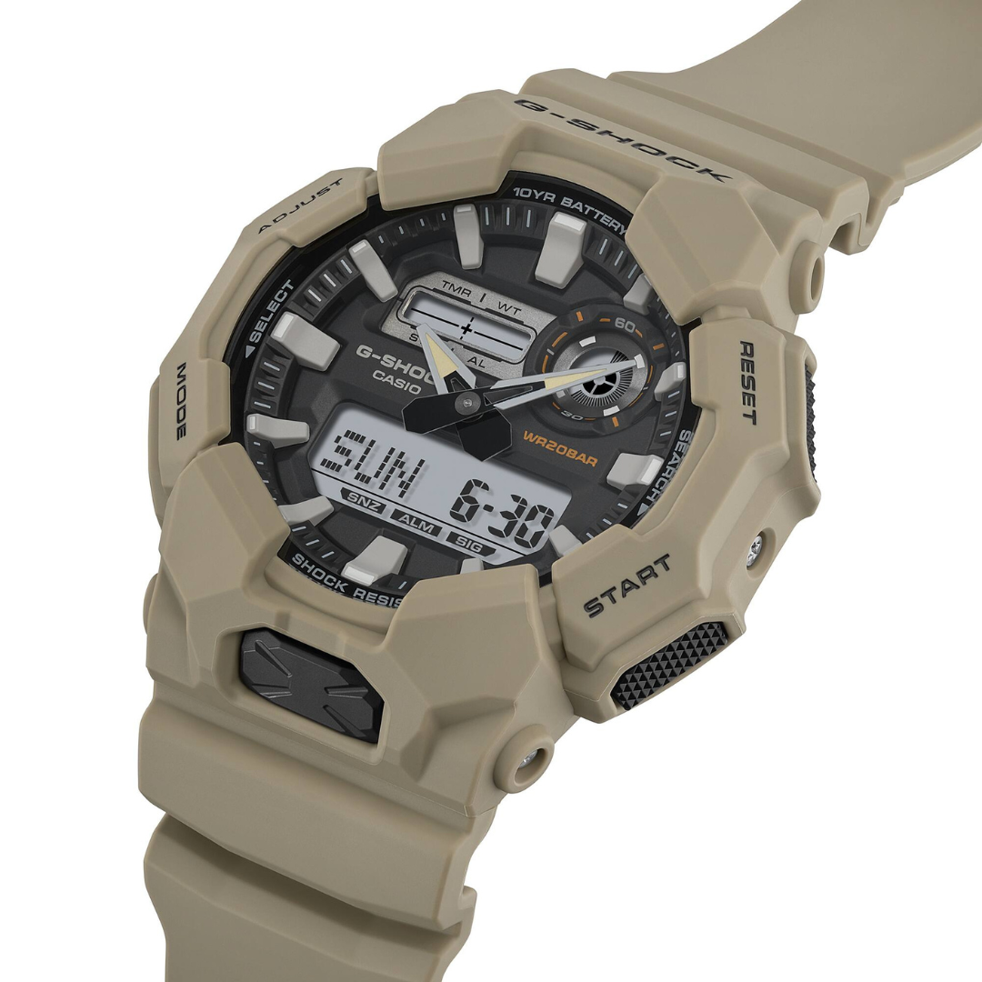 Reloj Análogo Digital Casual Crema de Hombre