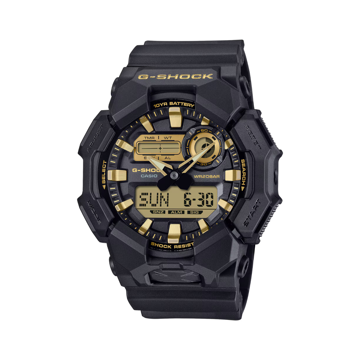 Reloj Análogo Digital Deportivo Negro de Hombre