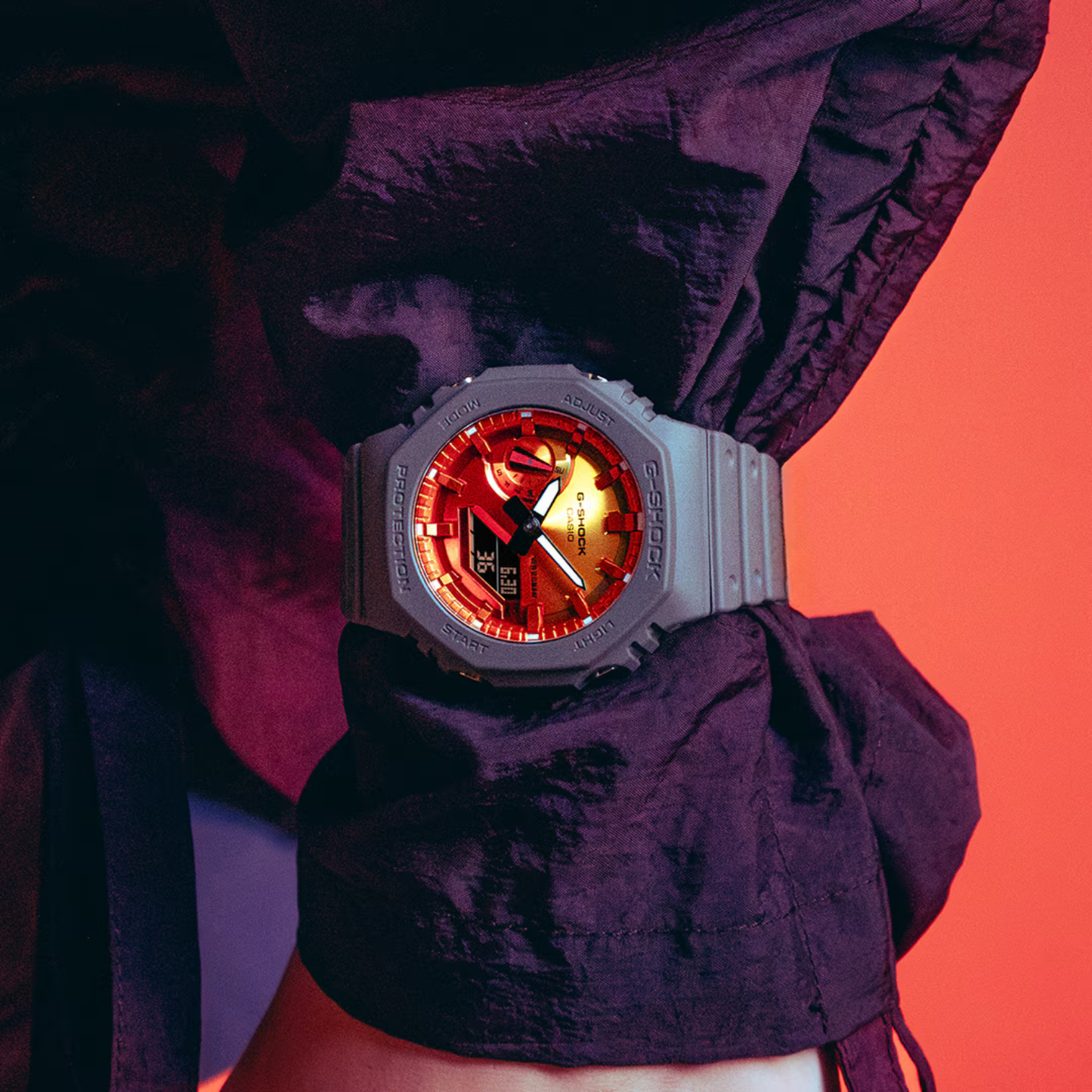 Reloj Análogo Digital Casual Negro de Hombre