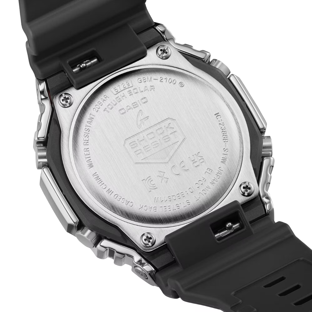 Reloj Análogo Digital Bluetooth Ejecutivo Plateado de Hombre