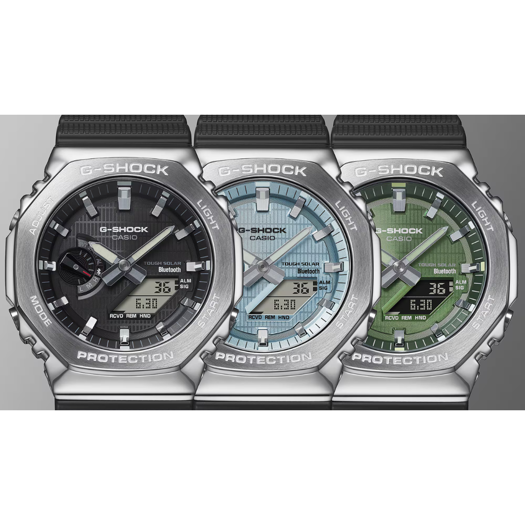Reloj Análogo Digital Bluetooth Ejecutivo Plateado de Hombre