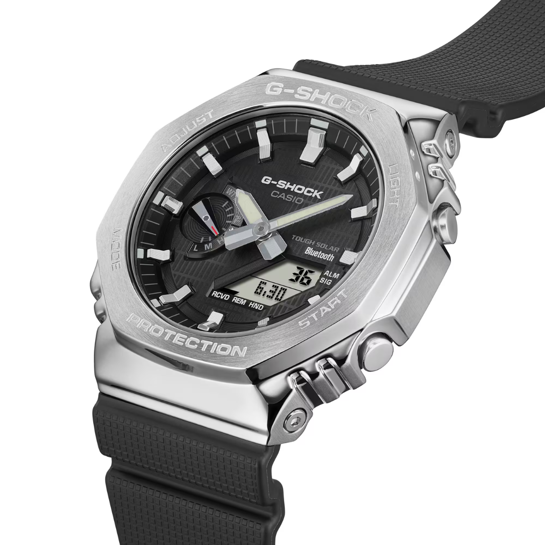 Reloj Análogo Digital Bluetooth Ejecutivo Plateado de Hombre