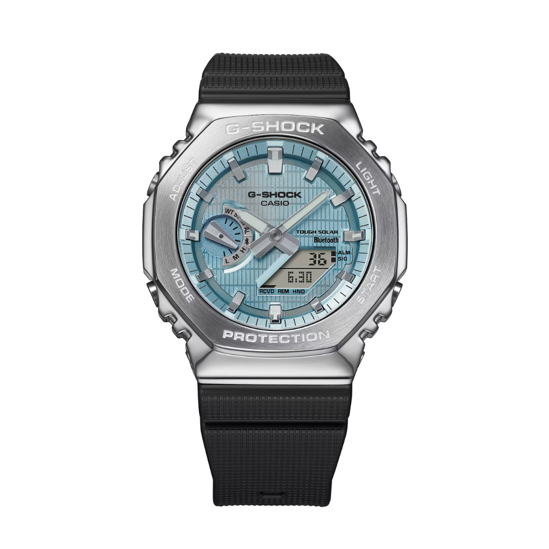 Reloj Análogo Digital Bluetooth Ejecutivo Plateado de Hombre
