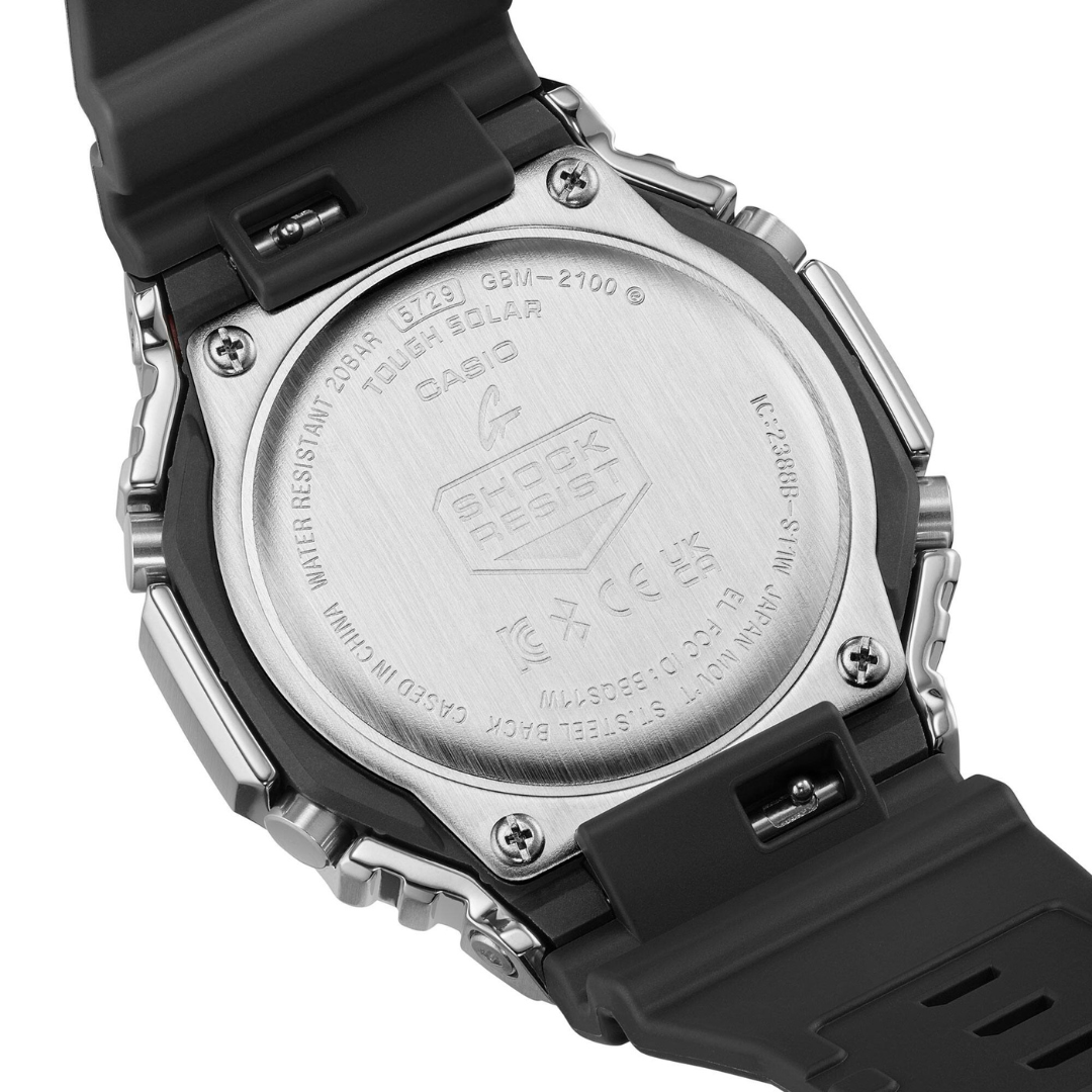 Reloj Análogo Digital Bluetooth Ejecutivo Plateado de Hombre