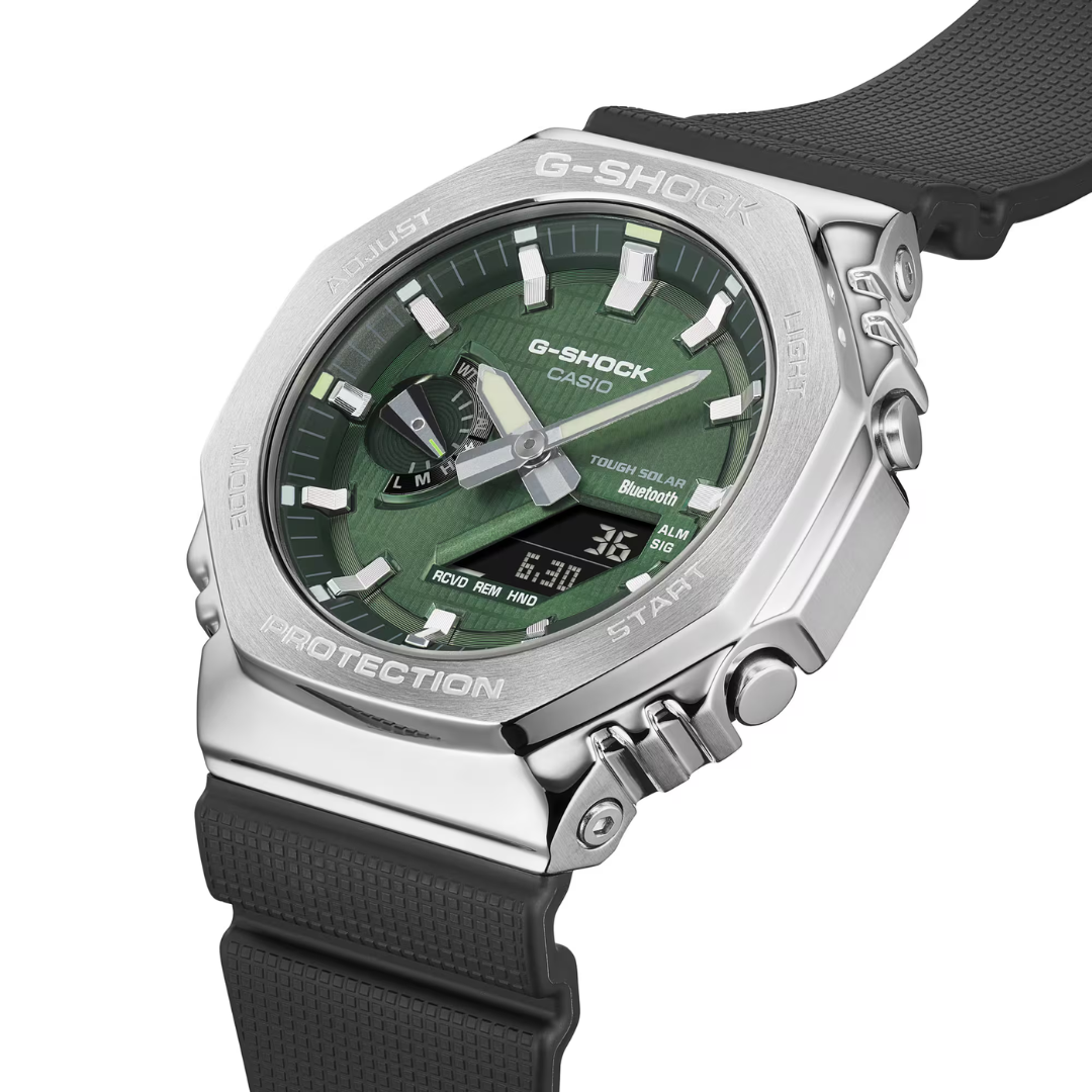 Reloj Análogo Digital Bluetooth Ejecutivo Plateado de Hombre
