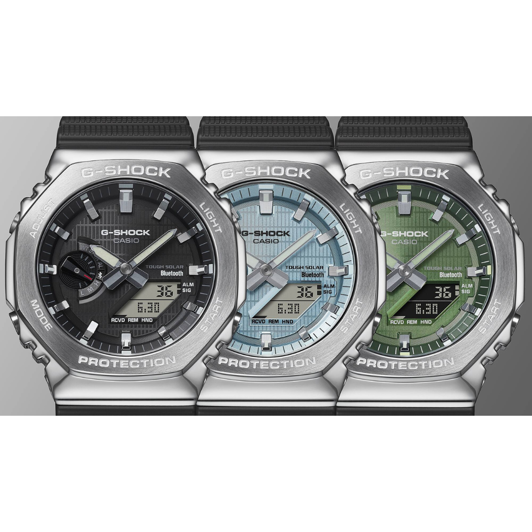 Reloj Análogo Digital Bluetooth Ejecutivo Plateado de Hombre