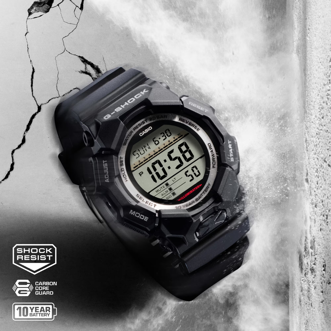 Reloj Digital Casual Negro de Hombre