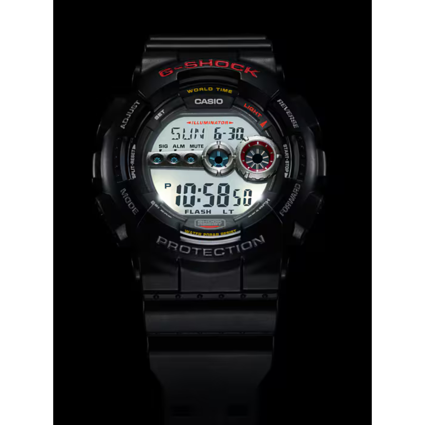 Reloj Digital Deportivo Negro de Hombre