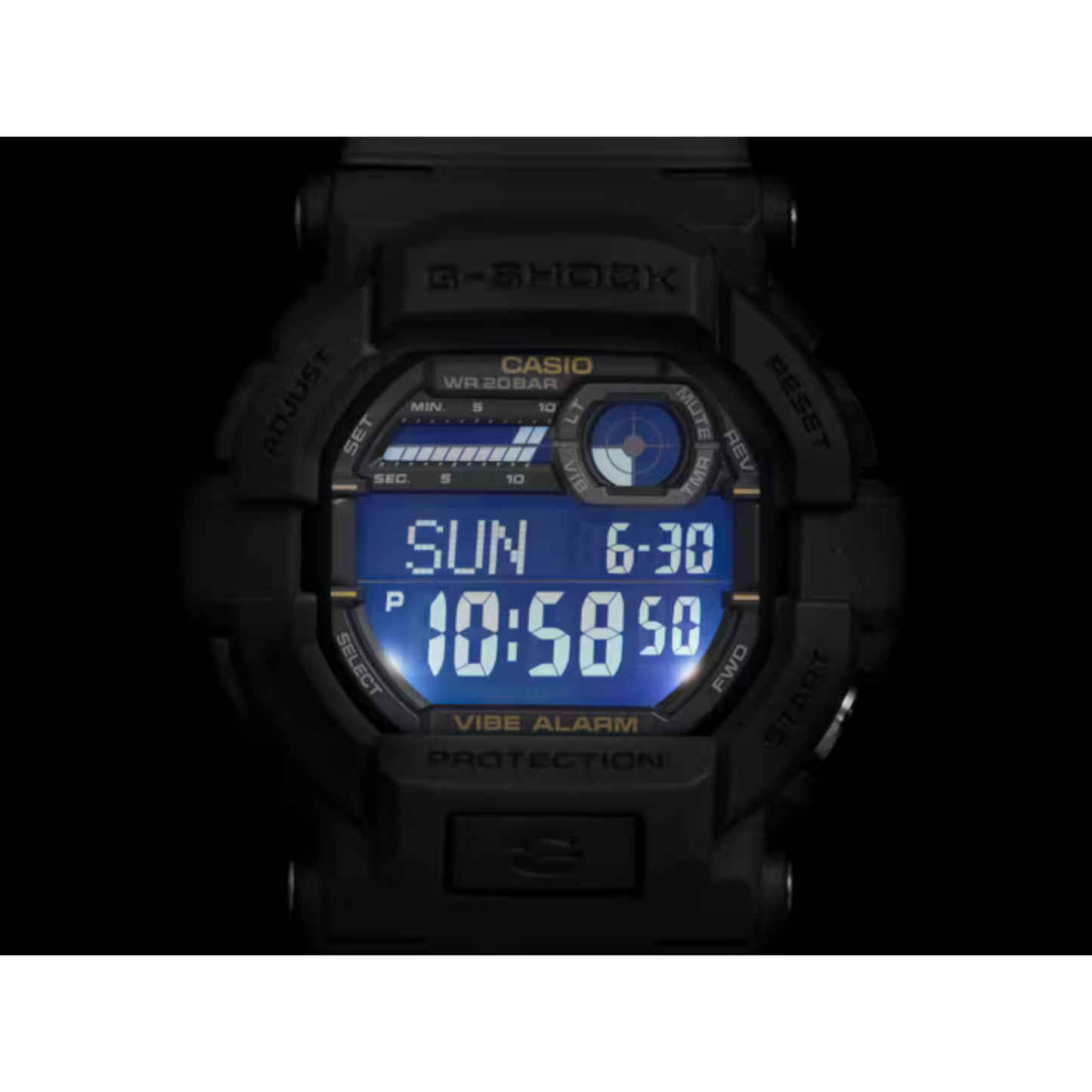 Reloj Digital Deportivo Negro de Hombre