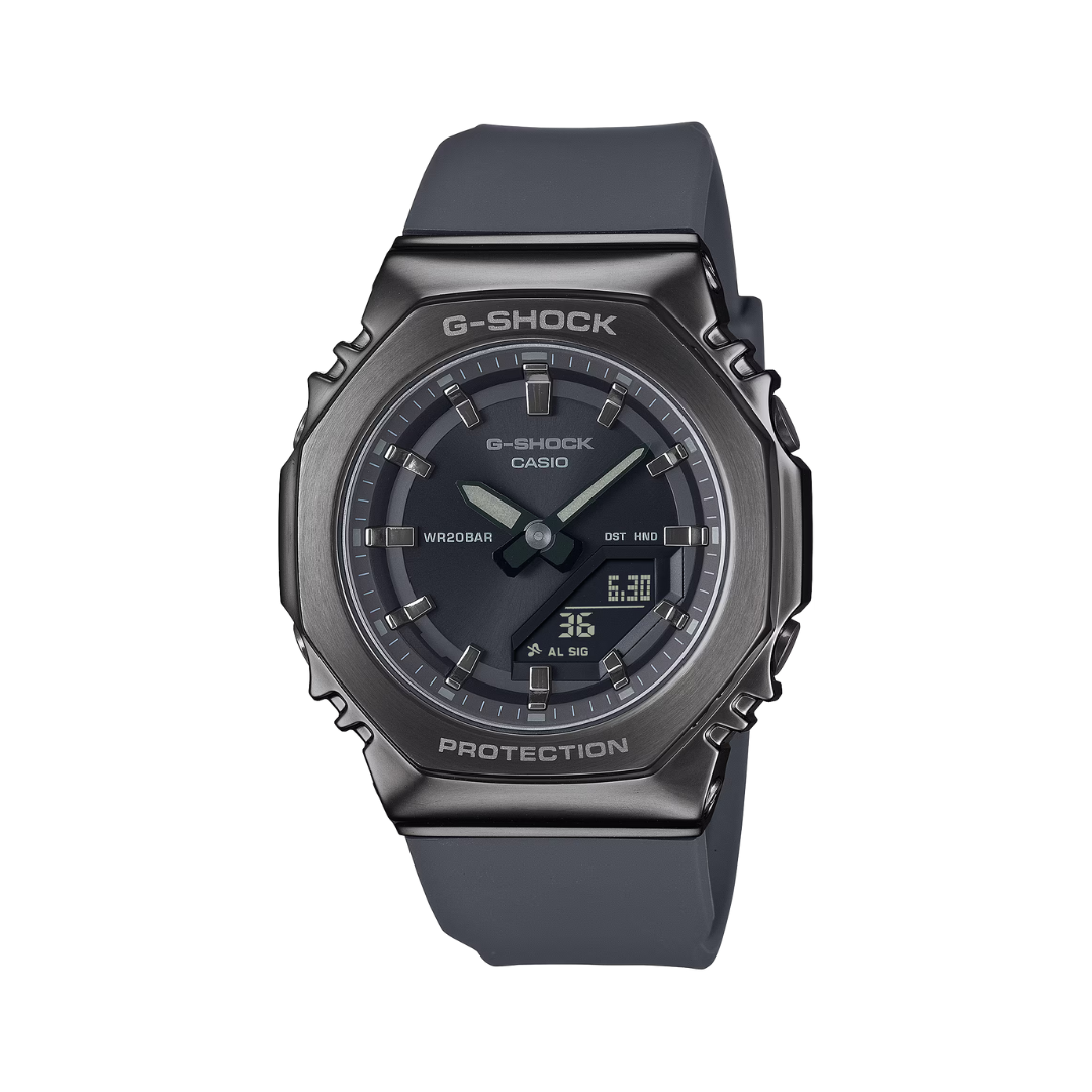 Reloj Análogo Digital Casual Negro de Mujer