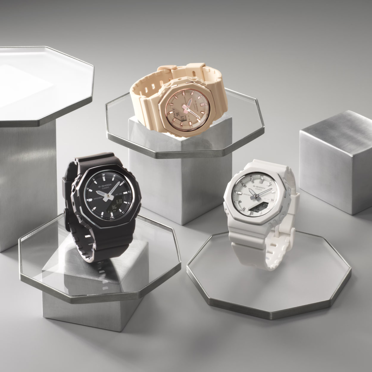 Reloj Análogo Digital Casual Negro de Mujer