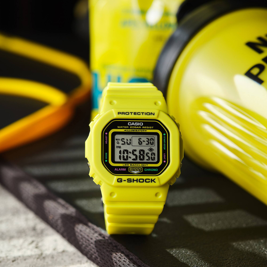 Reloj Digital Juvenil Amarillo de Mujer