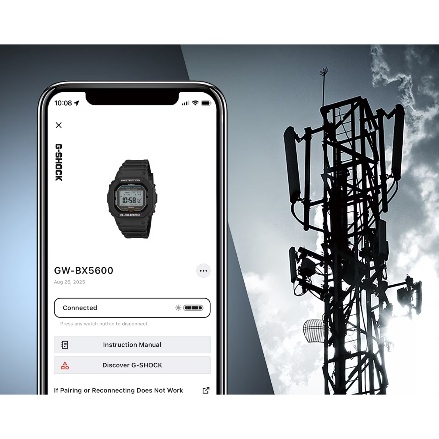 Reloj Digital Clásico Negro de Hombre