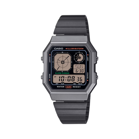 Reloj Digital Vintage Gris Unisex