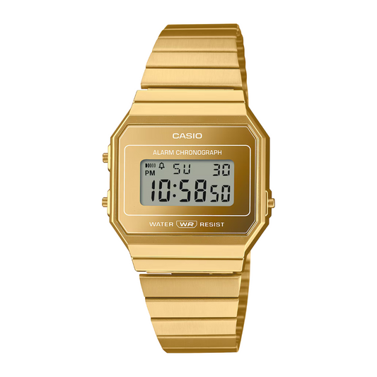 Reloj Digital Vintage Dorado de Mujer
