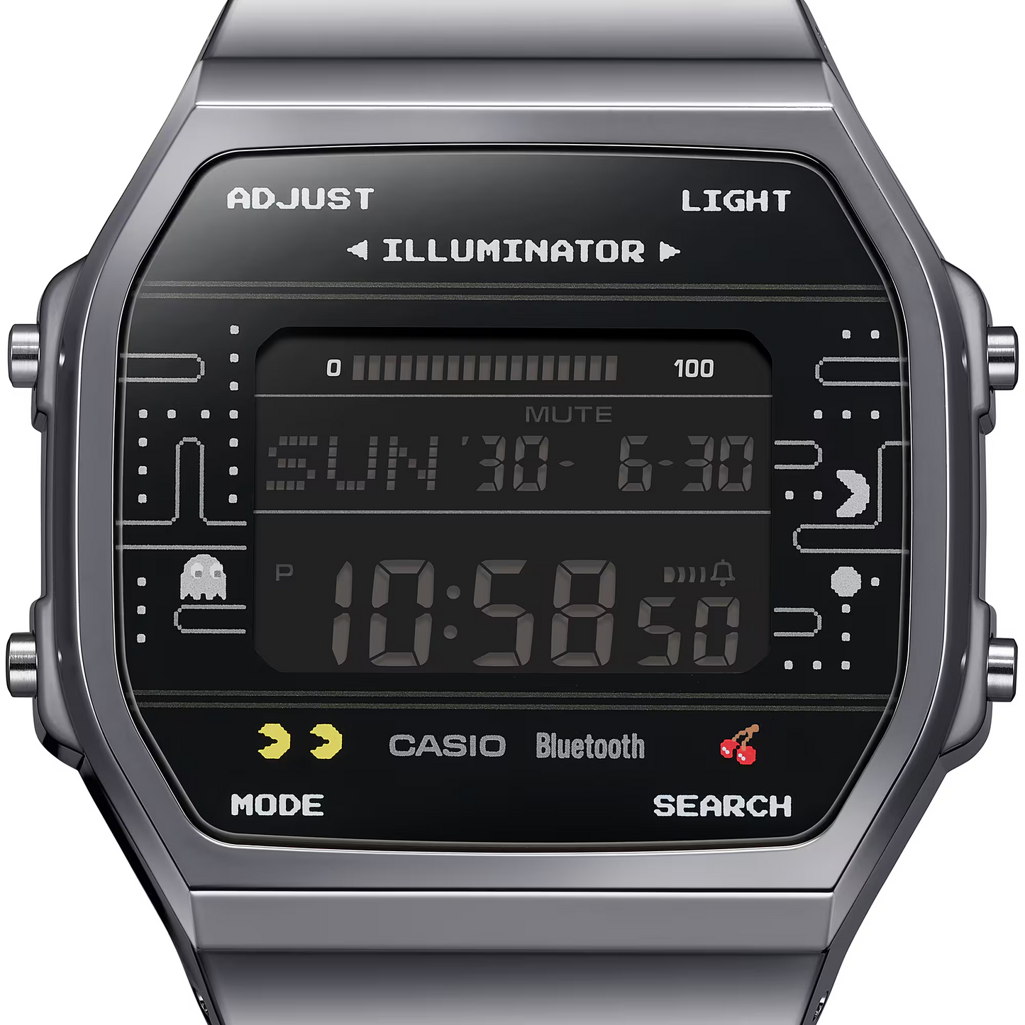 Reloj Digital Vintage Colaboracion PAC-MAN Negro Juvenil de Hombre