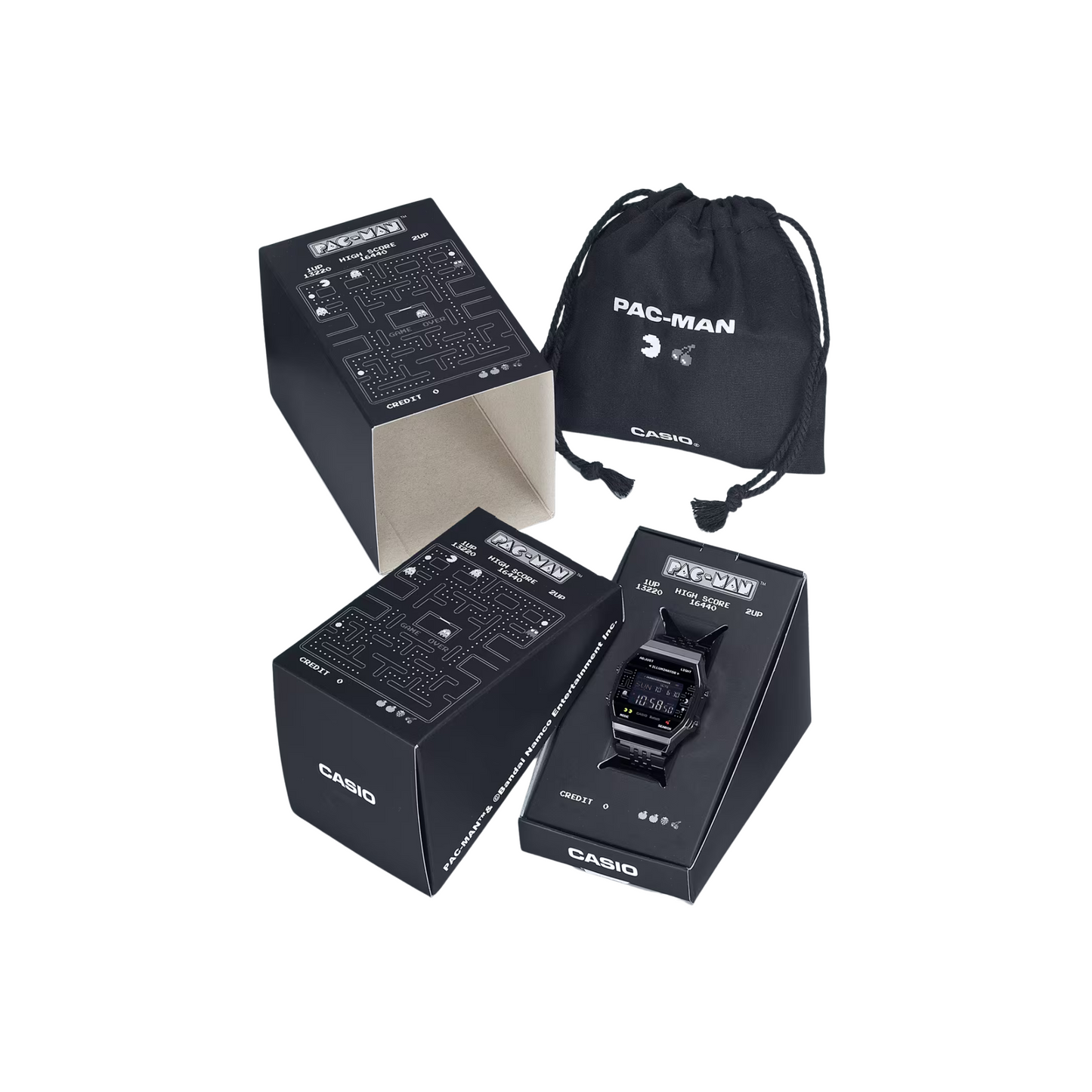 Reloj Digital Vintage Colaboracion PAC-MAN Negro Juvenil de Hombre