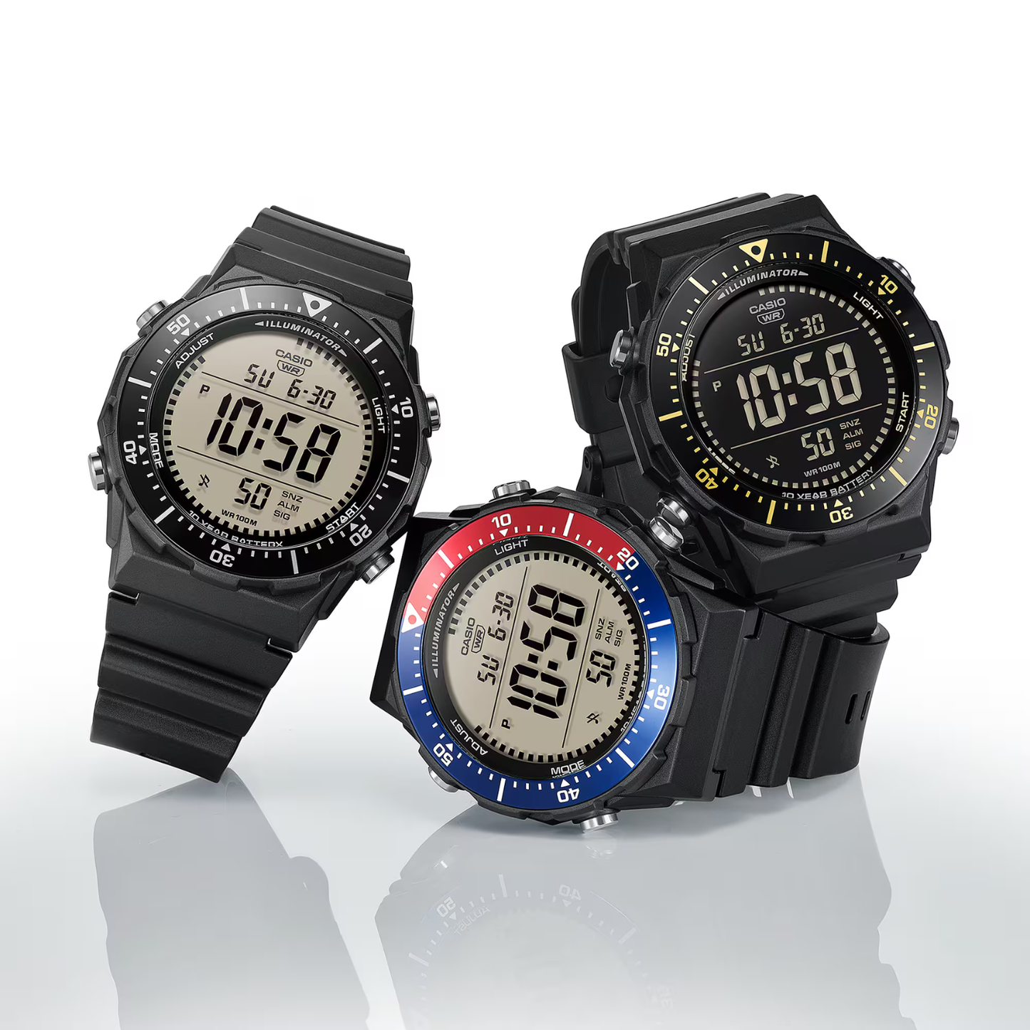 Reloj Digital Deportivo Negro de Hombre