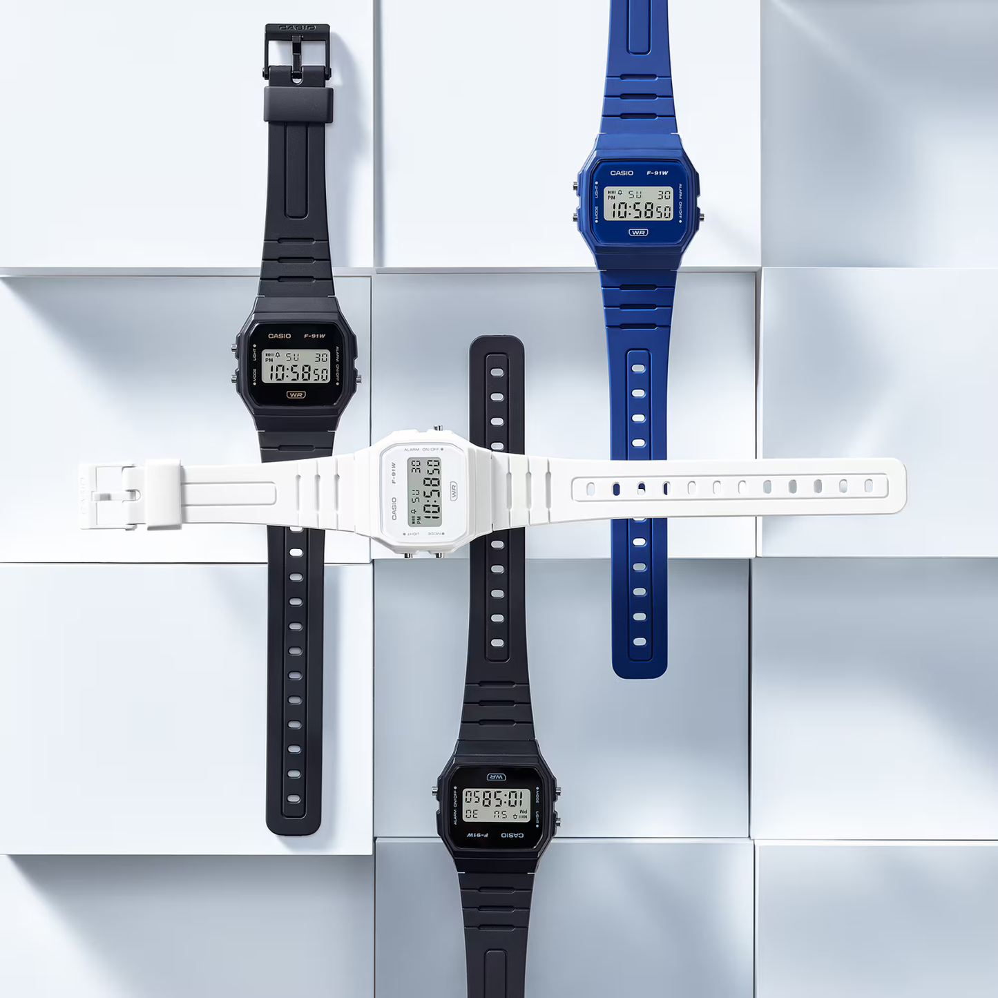 Reloj Digital Vintage Negro Unisex