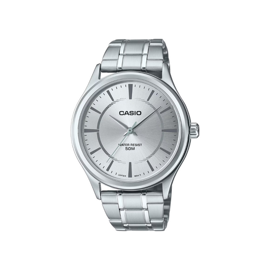 Reloj Análogo Ejecutivo Plateado de Hombre