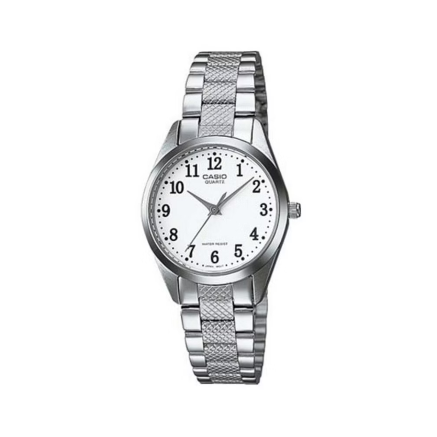 Reloj Análogo Clásico Plateado de Mujer
