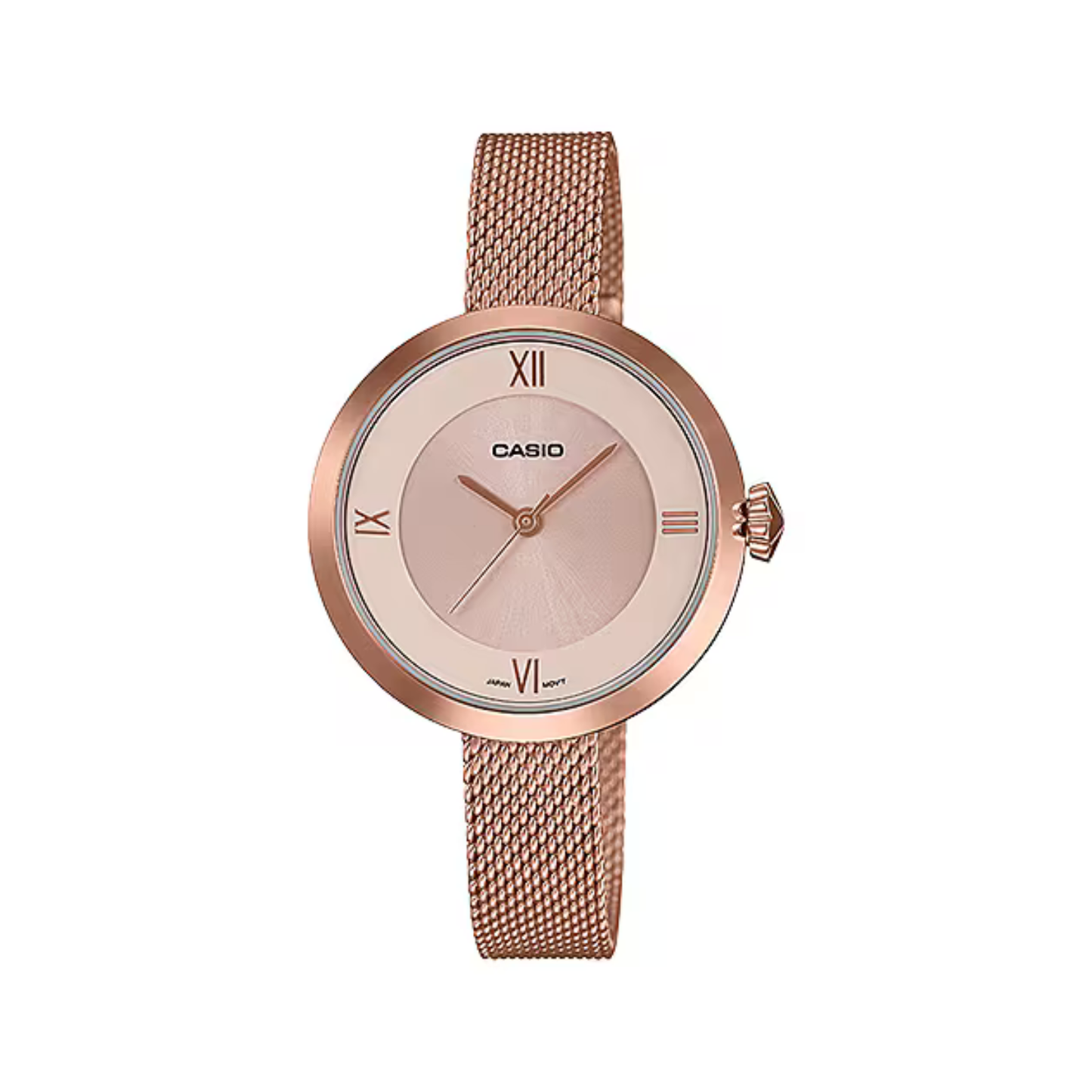 Reloj Análogo Clásico Rosado de Mujer