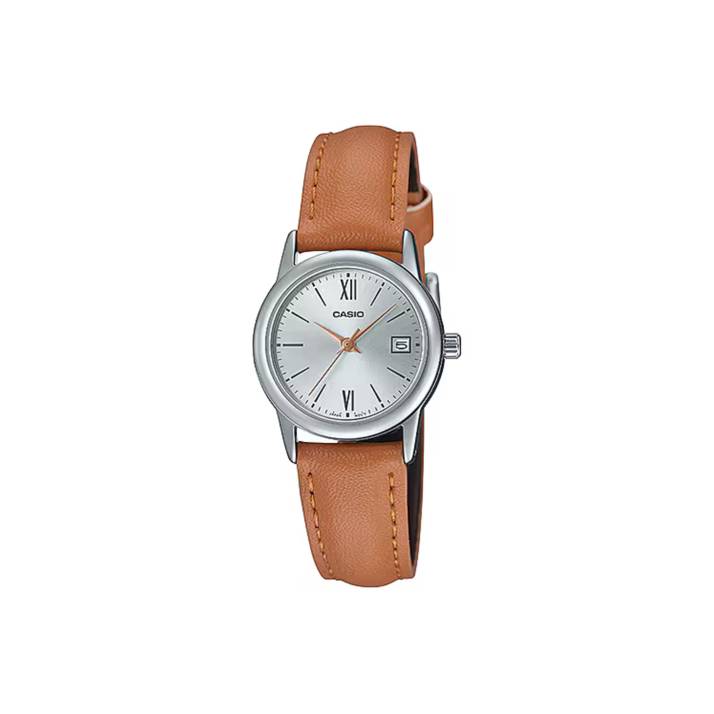 Reloj Análogo Clásico Plateado de Mujer