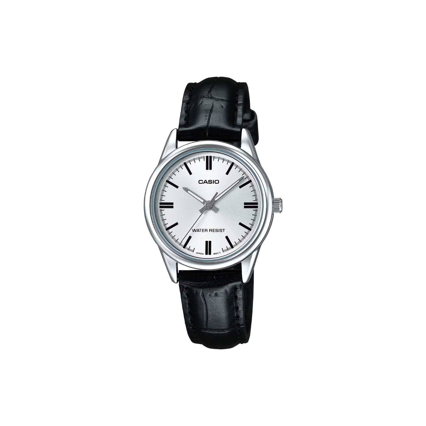 Reloj Análogo Clásico Plateado de Mujer