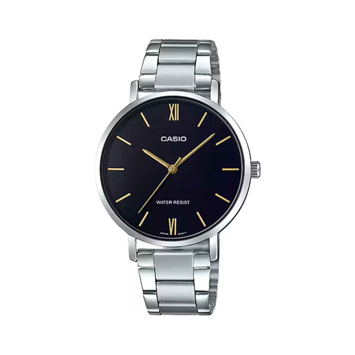 Reloj Análogo Clásico Plateado de Mujer