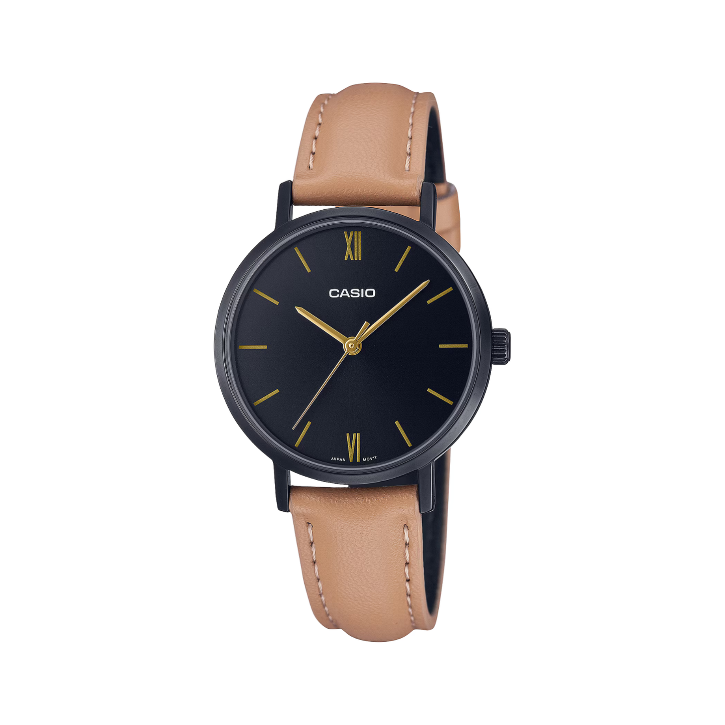 Reloj Análogo Clásico Negro de Mujer