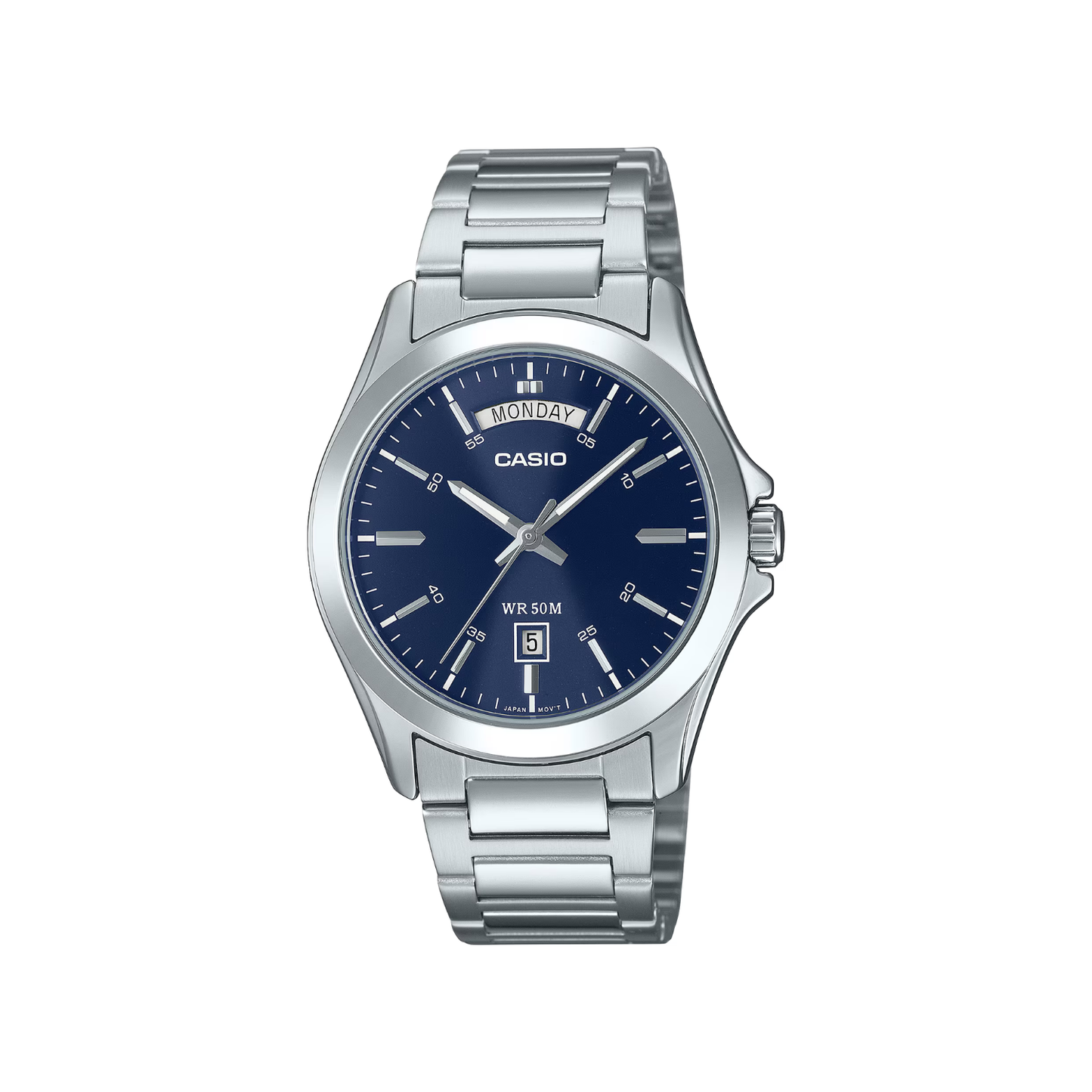 Reloj Análogo Ejecutivo Plateado de Hombre