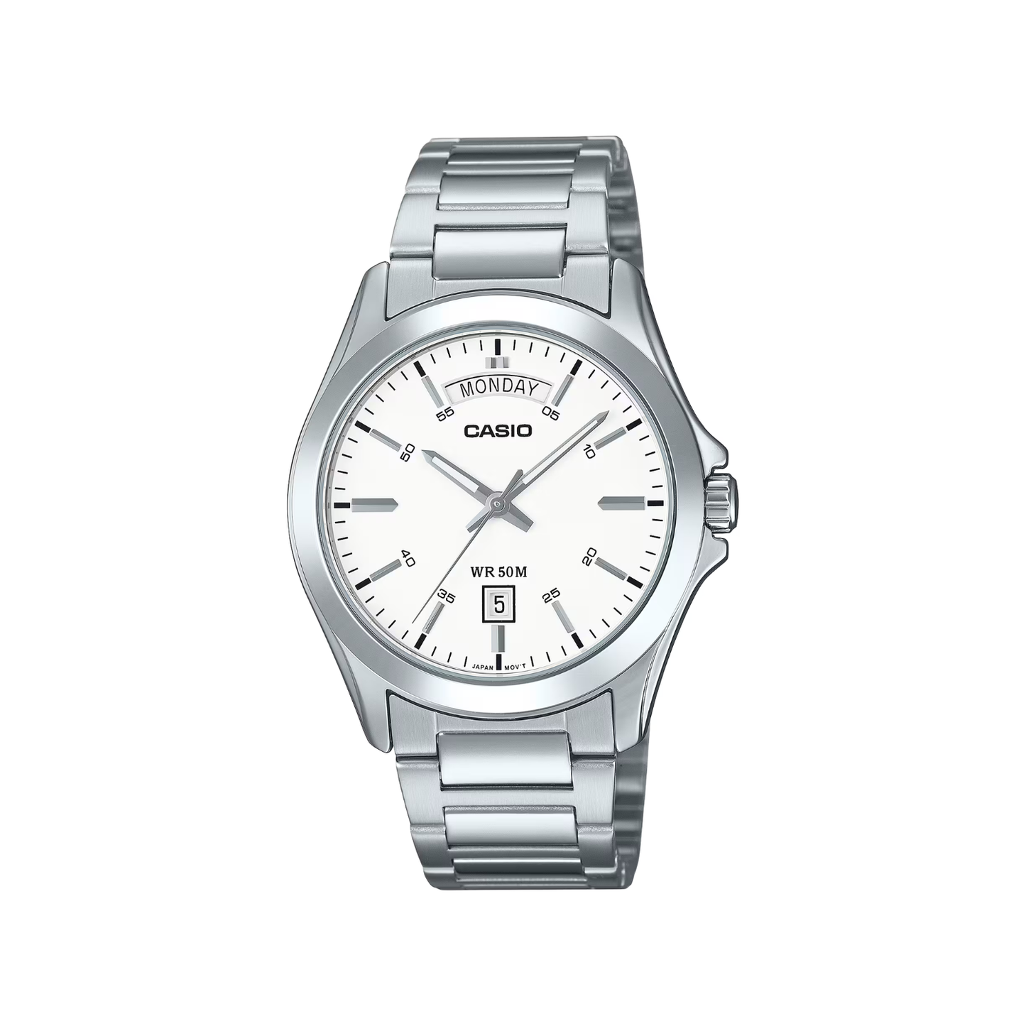 Reloj Análogo Ejecutivo Plateado de Hombre