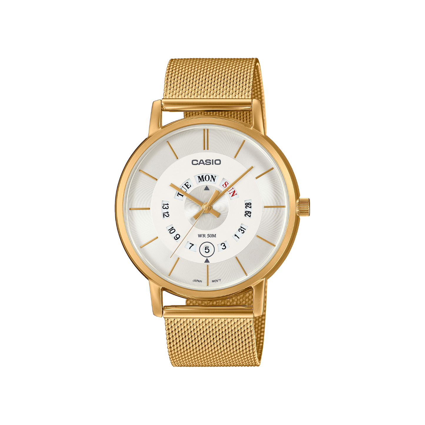 Reloj Análogo Casual Dorado de Hombre