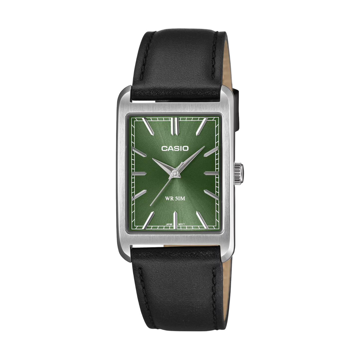 Reloj Análogo Clásico Plateado de Hombre