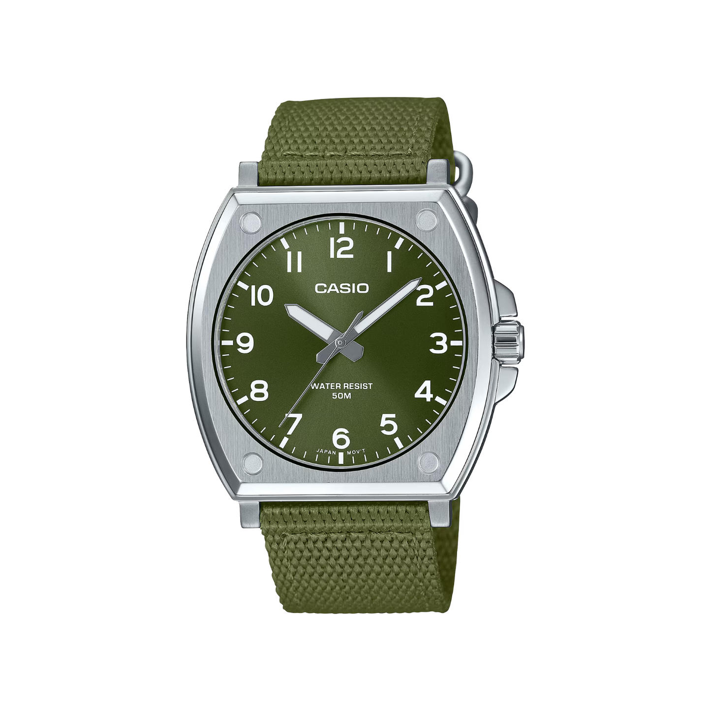 Reloj Análogo Clásico Plateado de Hombre