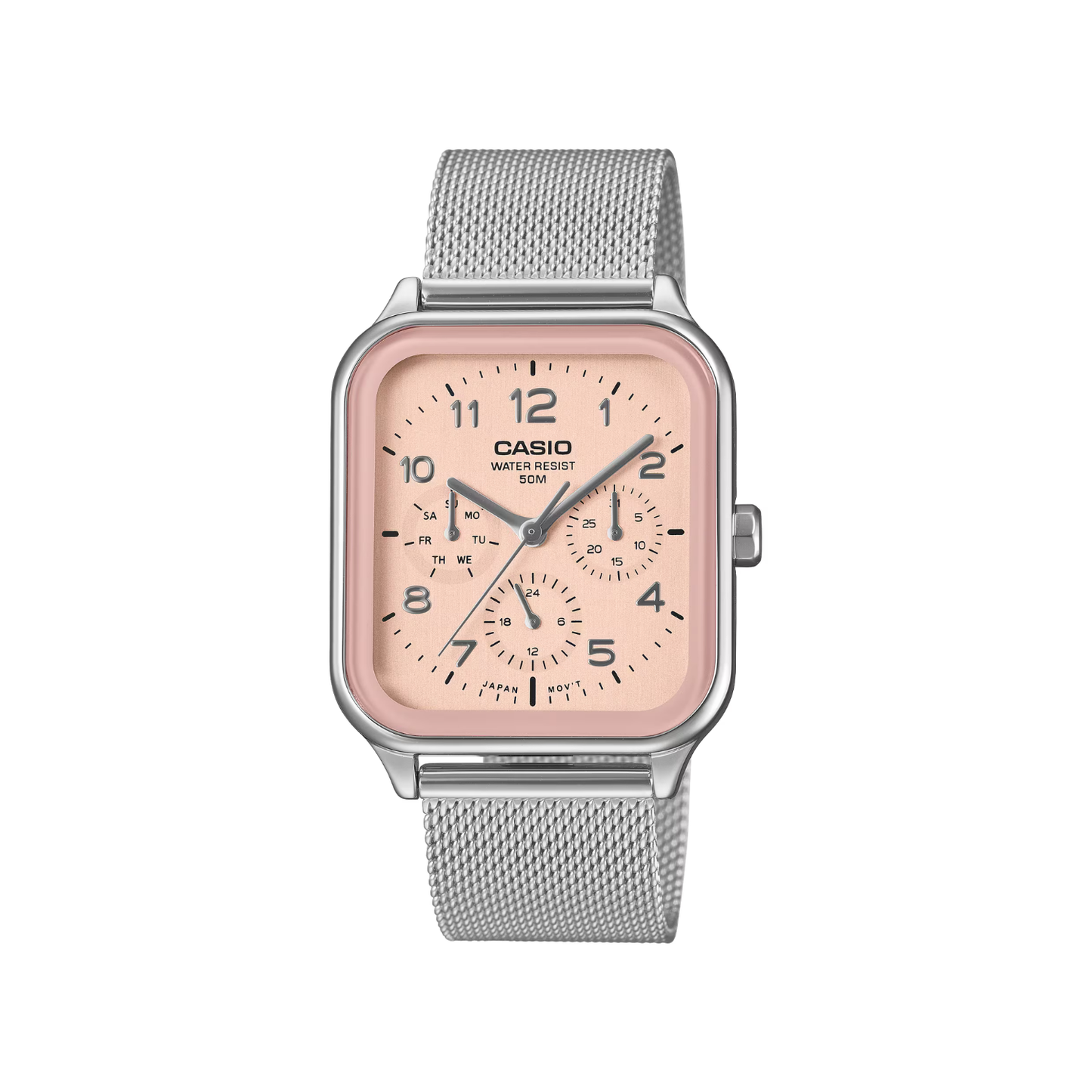 Reloj Análogo Casual Plateado de Unisex