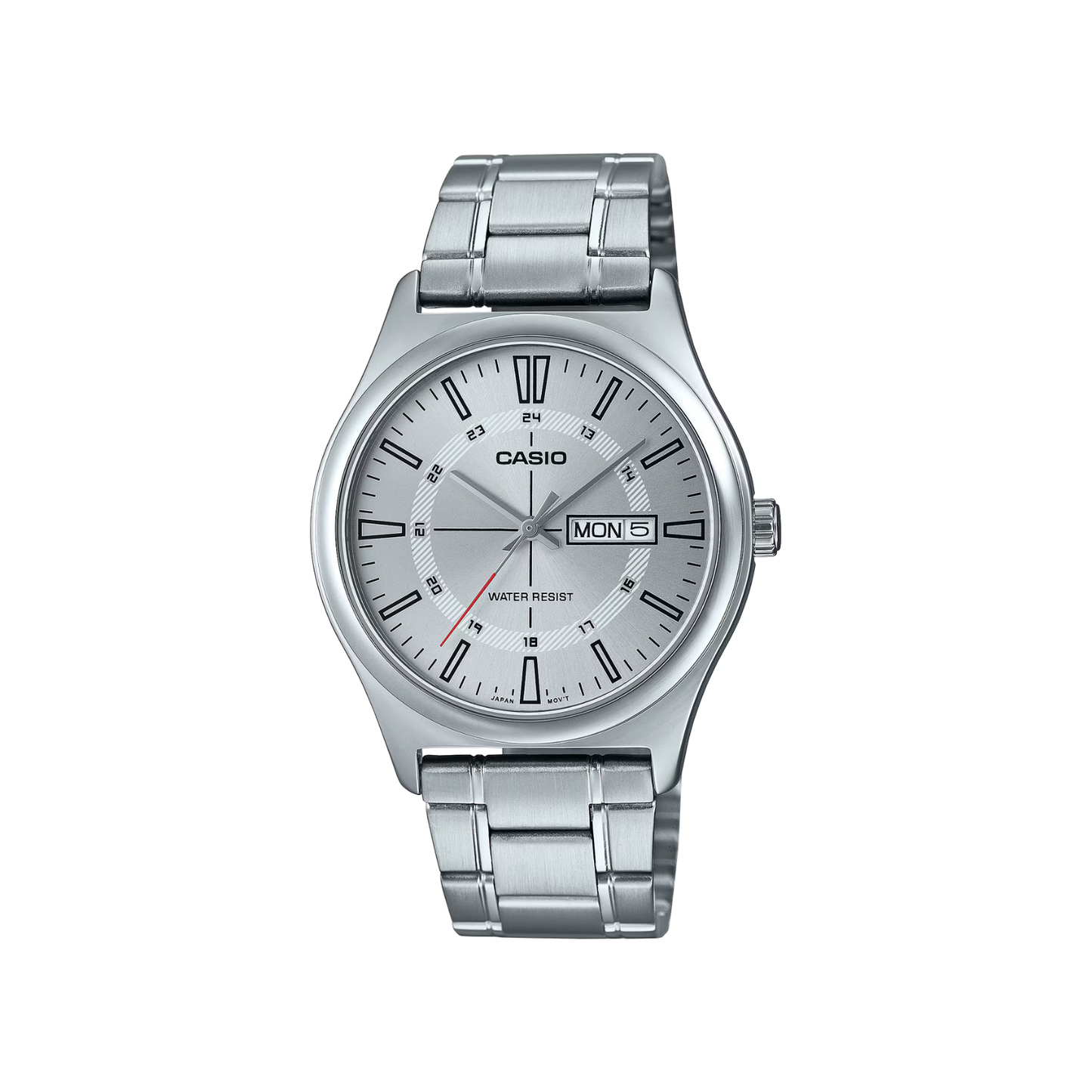 Reloj Análogo Casual Plateado de Hombre
